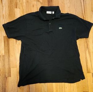 Lacoste short-sleeved polo shirt. Mens 3XL(FR8). Black. Classic Fit. Runs small.